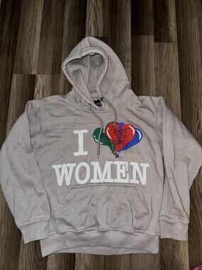 I Heart Women Hoodie (D’OR Emotional Garments by Sunset Ave) RARE Designer 20x23